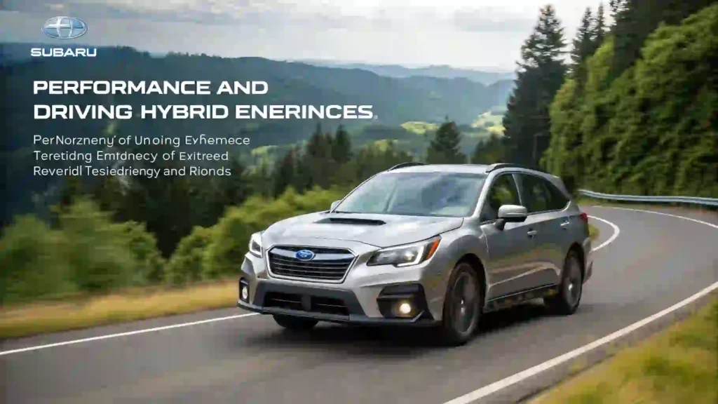 Performance and Driving Experience of Subaru Hybrid Engines